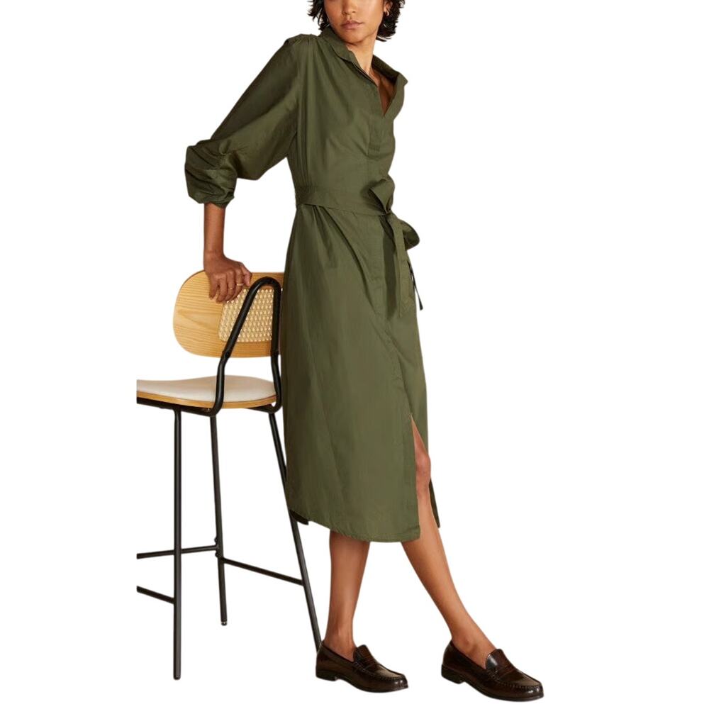 Amour Vert Averi Shirt Dress, Olive - XL
